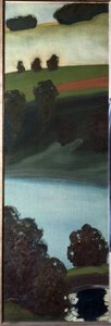 Vista del valle del Aar, Suiza - Pintura de Paul Klee