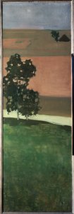 Vista del valle del Aar, Suiza - Pintura de Paul Klee