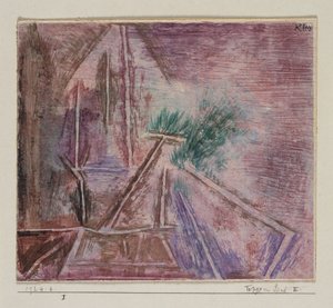 Caminos en la arena II de Paul Klee