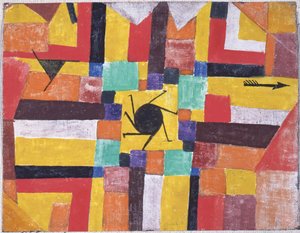 Con el sol negro giratorio y la flecha, 1919