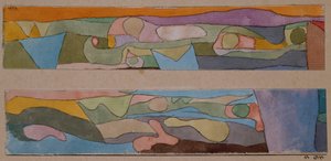 Dos pequeñas acuarelas de Paul Klee