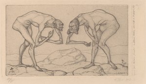 Dos hombres se encuentran, cada uno creyendo que el otro es de rango superior de Paul Klee