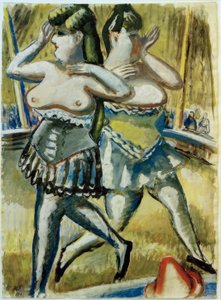 Dos bailarinas de circo