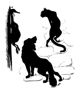 Silueta por Paul Konewka (litografía)