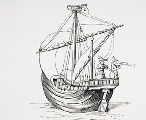 Un velero del siglo XV. de Paul Lacroix