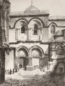 Jerusalén, Palestina. La iglesia del Santo Sepulcro en el siglo XIX. de Paul Lacroix