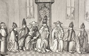 Pedro El Ermitaño Entregando El Mensaje De Simeón, Patriarca De Jerusalén Al Papa Urbano Ii. de Paul Lacroix