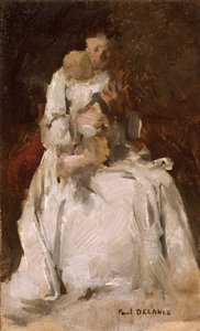 Madre e hijo, 1880-1900 de Paul Louis Delance