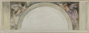 Boceto del vestíbulo del Hôtel de Ville de París: Historia y Filosofía de Paul Louis Delance
