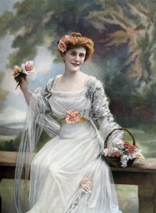 La comediante francesa Melle Sylvie, París, foto de Paul Nadar del periódico francés "Le Theatre" del 11 de marzo. de Paul Nadar