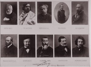 Diez retratos por Paul Nadar (foto en blanco y negro) de Paul Nadar
