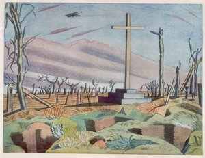 Un monumento canadiense, de Artistas británicos en el frente, continuación de El frente occidental, tercera parte, Paul Nash de Paul Nash