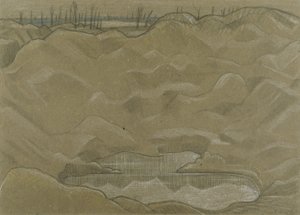 Un cráter de concha de Paul Nash