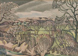Paisaje en Fulmer, Buckinghamshire de Paul Nash