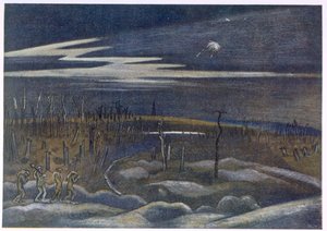 Meadow with Copse, de British Artists at the Front, Continuation of The Western Front, Part Three, Paul Nash de Paul Nash