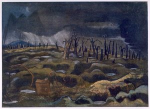 Nightfall, de British Artists at the Front, Continuación de The Western Front, Tercera Parte, Paul Nash de Paul Nash