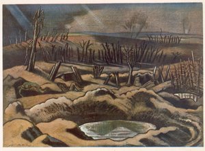 El campo en Passchendaele, Artistas británicos en el frente, continuación de El frente occidental, tercera parte, Paul Nash