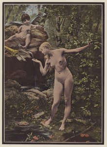 Fuente de la juventud (litografía en color)
