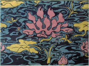 Tela decorativa con nenúfar de Paul Elie Ranson