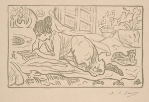 El lector reclinado de Paul Elie Ranson