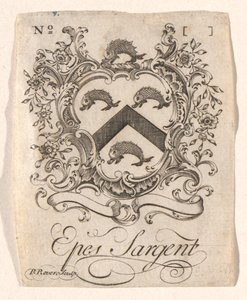 Placa de libro de Epes Sargent de Paul Revere