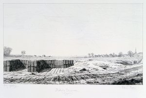 Batería prusiana, Sitio de París, 1870-1871 de Paul Roux