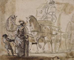 Un Carruaje y Par, con Cochero