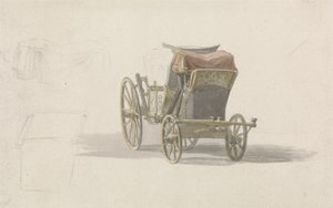 Un coche con el escudo de armas real, c.1764 de Paul Sandby