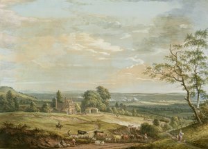 Vista Lejana de Maidstone, desde Lower Bell Inn, Boxley Hill de Paul Sandby