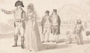Una familia en Hyde Park de Paul Sandby