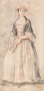 Una dama con abanico de Paul Sandby