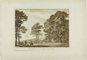 Castillo de Chirk y c. desde el Parque Wynnstay de Paul Sandby