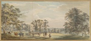 Amanecer en el parque de Luton de Paul Sandby