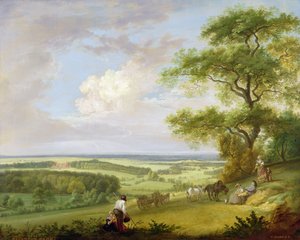Parque Hackwood, Hampshire de Paul Sandby