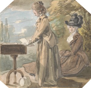 Lady Francis Scott y Lady Elliot de Paul Sandby