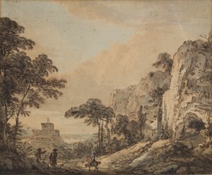 Paisaje con jinete