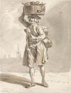 London Cries: Un hombre con una cesta (Hombre vendiendo ollas y sartenes)