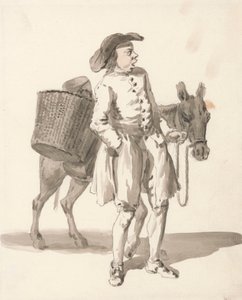 Londres llora: Niño con un burro de Paul Sandby