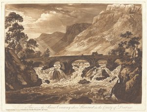 Pont-y-Pair sobre el río Conway, cerca de Llanrwst en el condado de Denbigh