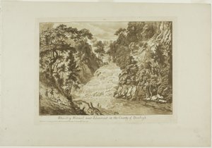 Rhaidr-y Wennel cerca de Llanrwst en el condado de Denbigh de Paul Sandby