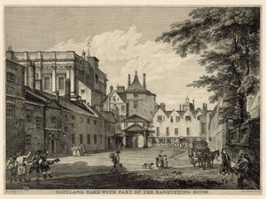 Scotland Yard con parte del Banqueting House de Paul Sandby