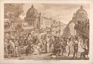 Las carreras de caballos en Roma durante el Carnaval de Paul Sandby