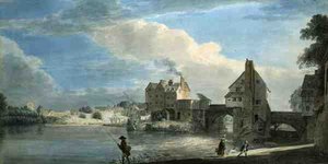 El Puente Viejo en Shrewsbury de Paul Sandby