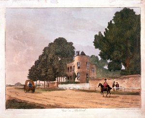 El pabellón sur en la Casa del Guardabosques, Greenwich, Londres, 1812 de Paul Sandby