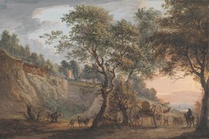 Vista en Charlton, Kent de Paul Sandby