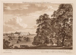Views of Warwick Castle:  Warwick Castle from the Lodge Hill de Paul Sandby