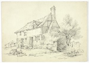 Cabaña en el campo de Paul Sandby Munn