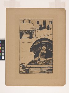 La Marchande Ambulante (La Vendedora Ambulante) (litografía en color) de Paul Sérusier