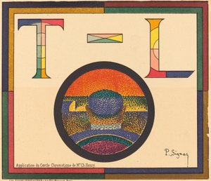 Aplicación del círculo cromático de Mr. Ch. Henry de Paul Signac