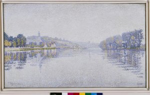 Orillas del río. El Sena en Herblay de Paul Signac